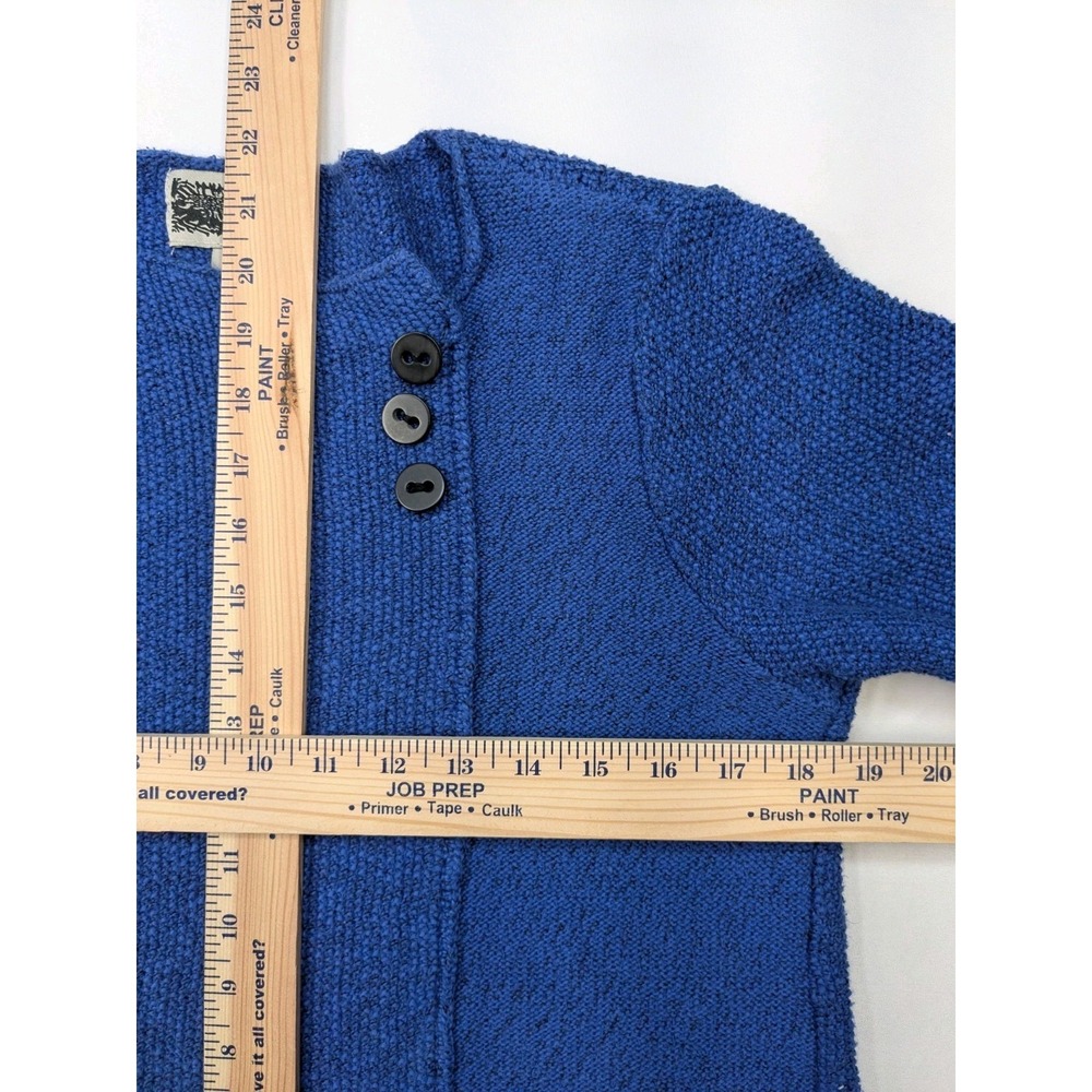 Habitat Clothes to Live In Sweater Size S Blue Knit Lagenlook Minimalist 2996 - Picture 6 of 10